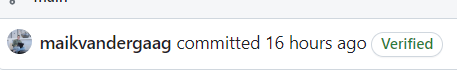 Verfified Commit
