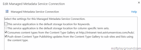 Managed Service Connection