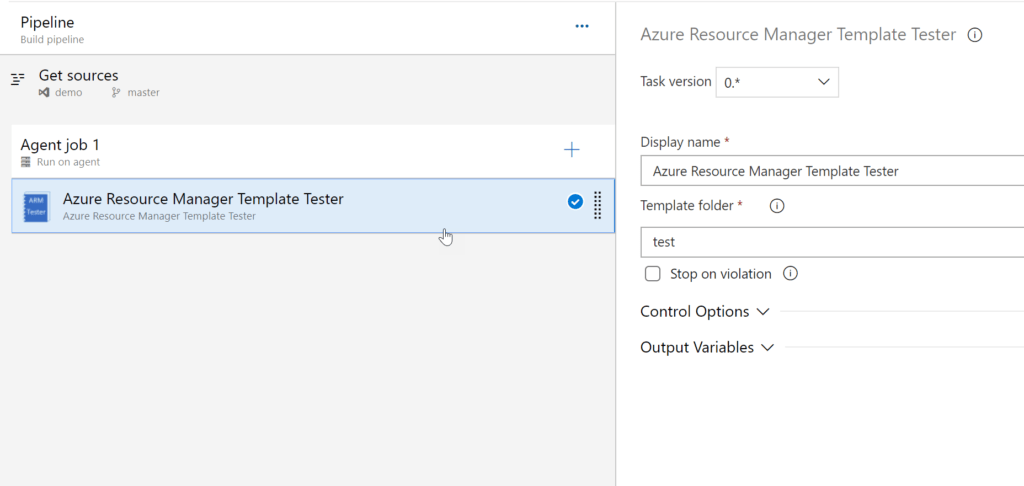 ARM Template Tester Task