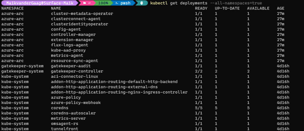 Kubernetes deployments before connecting to Azure Arc