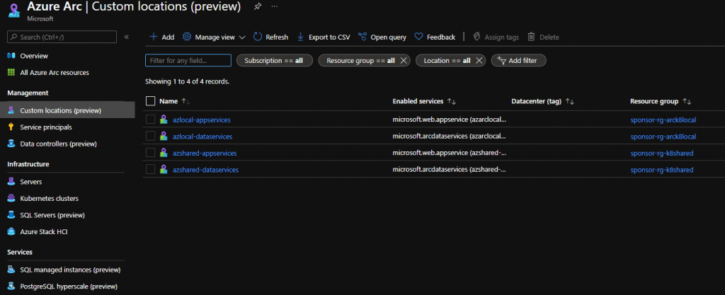 Azure Arc custom locations