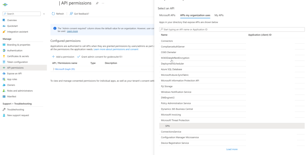 assignment required app registration