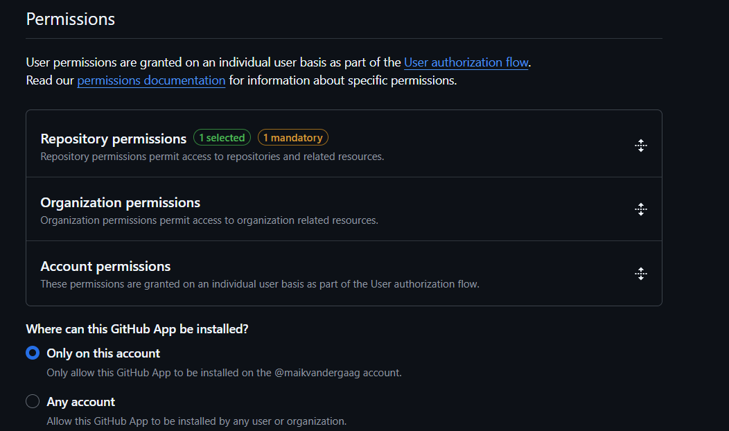 GitHub App Permissions